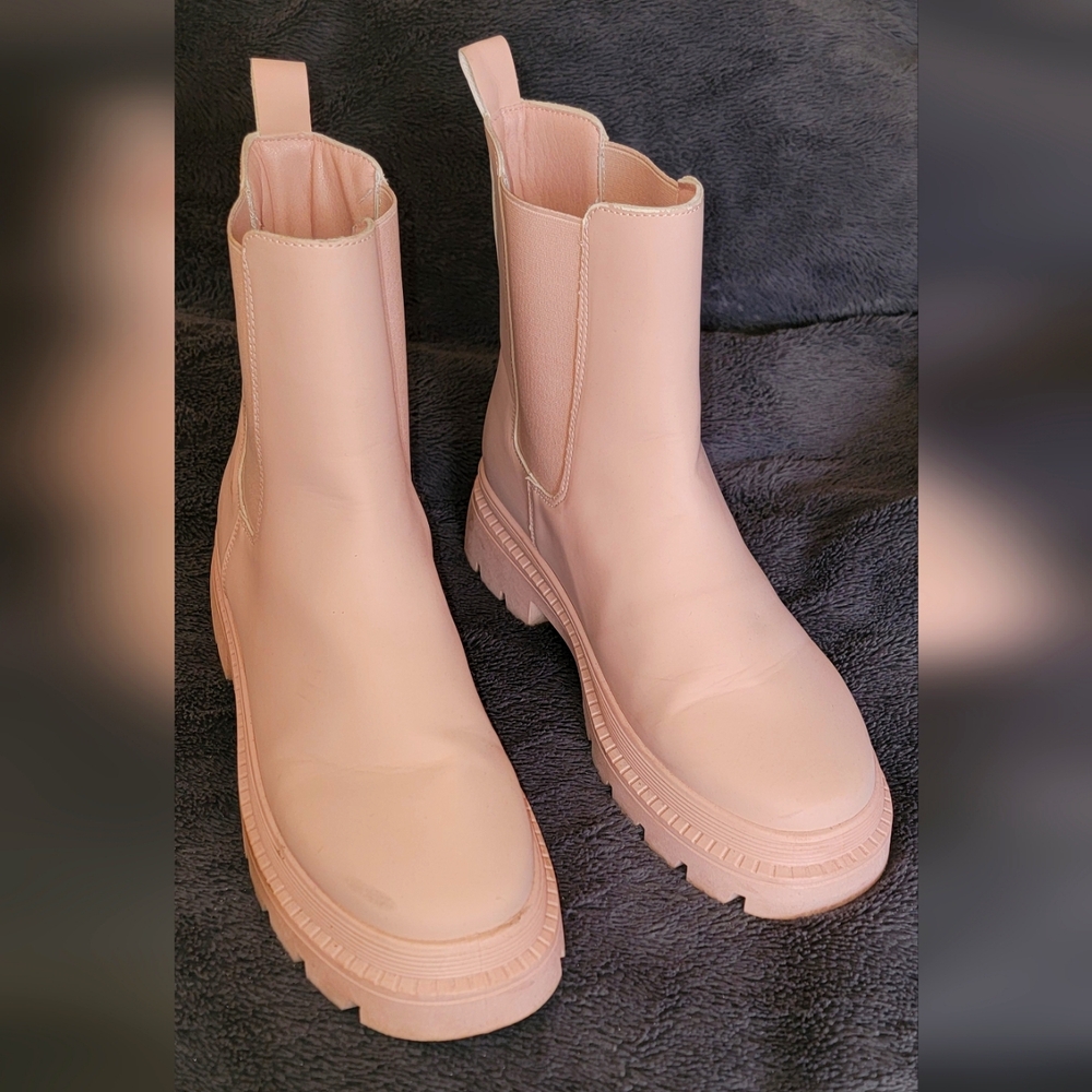 Stylish Pink Ankle Boots
